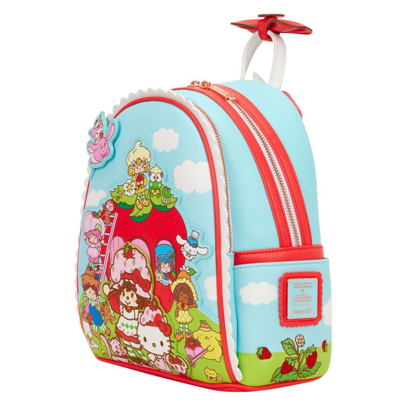 Hello Kitty Loungefly Mini Backpack - Sanrio x Strawberry Shortcake