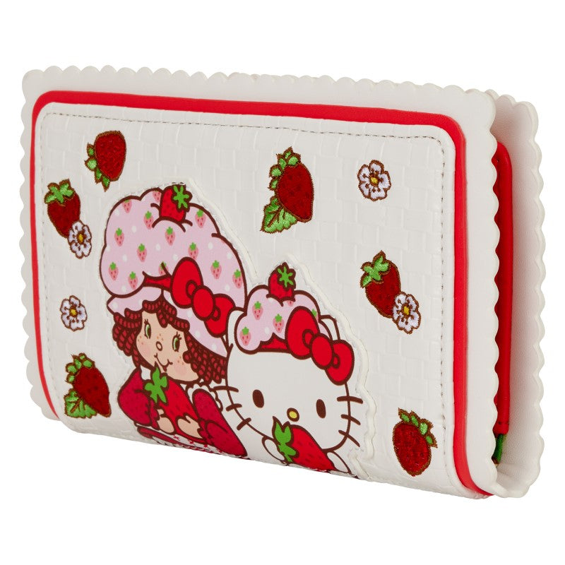 Hello Kitty Loungefly Wallet - Sanrio x Strawberry Shortcake