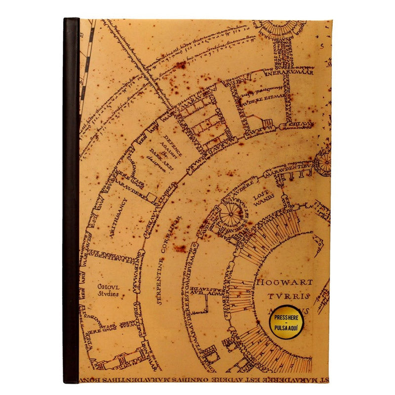 Harry Potter - Light-up Notebook Marauder's Map