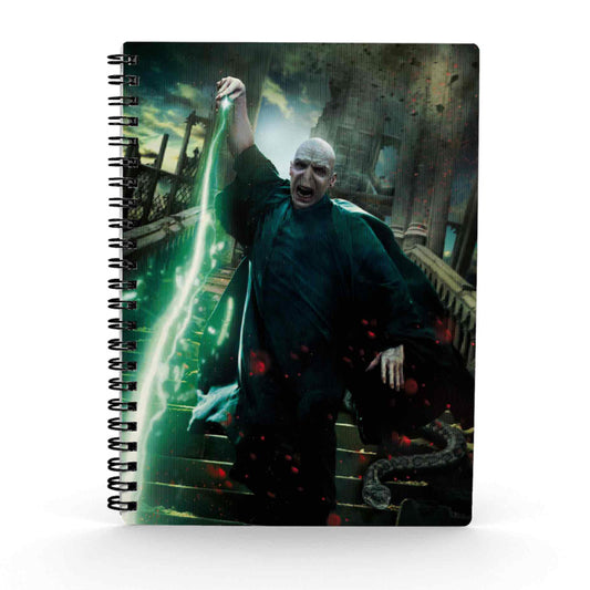 Harry Potter Spiral Notebook A5 3D - Voldemort