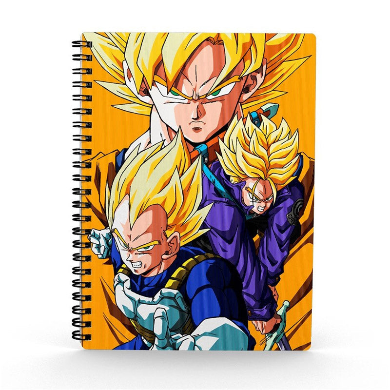 Dragon Ball Z Spiral Notebook 3D 15x21cm - Saiyans