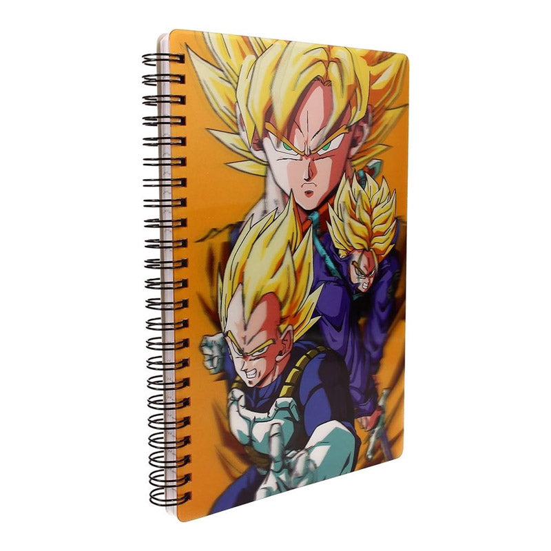 Dragon Ball Z Spiral Notebook 3D 30x21cm - Saiyans