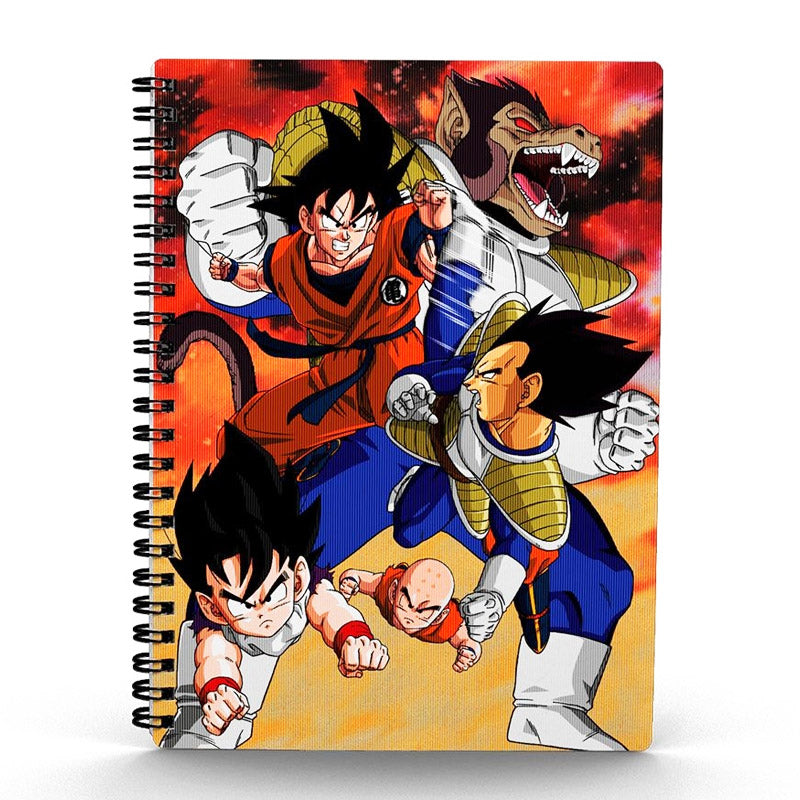Dragon Ball Z Spiral Notebook 3D 15x21cm - Goku vs Vegeta