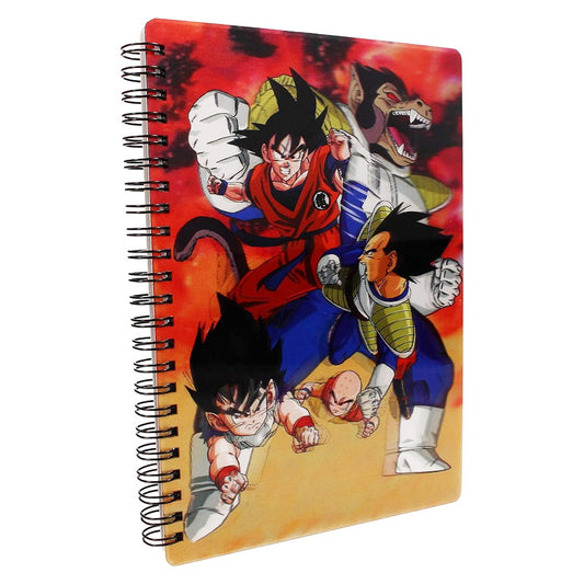 Dragon Ball Z Spiral Notebook 3D 30x21cm - Goku vs Vegeta