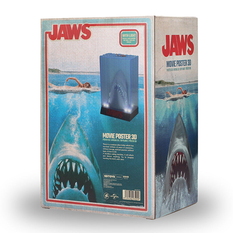 Jaws Shark 3D Poster figure lights