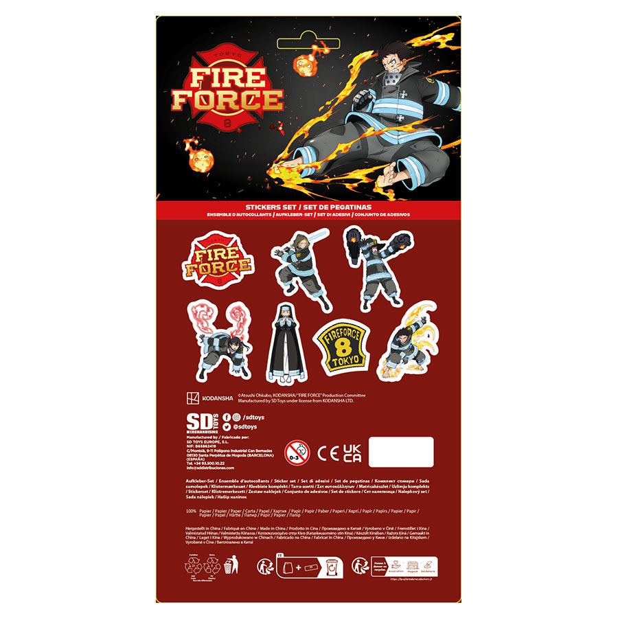 Fire Force Sticker Set