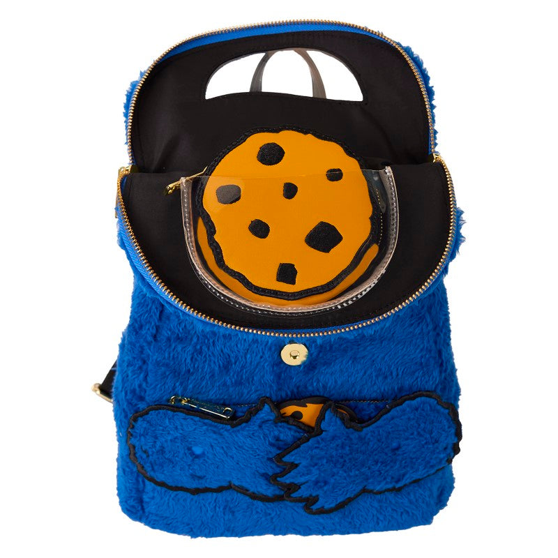 Sesame Street Loungefly Mini Backpack - Cookie Monster (Plush)