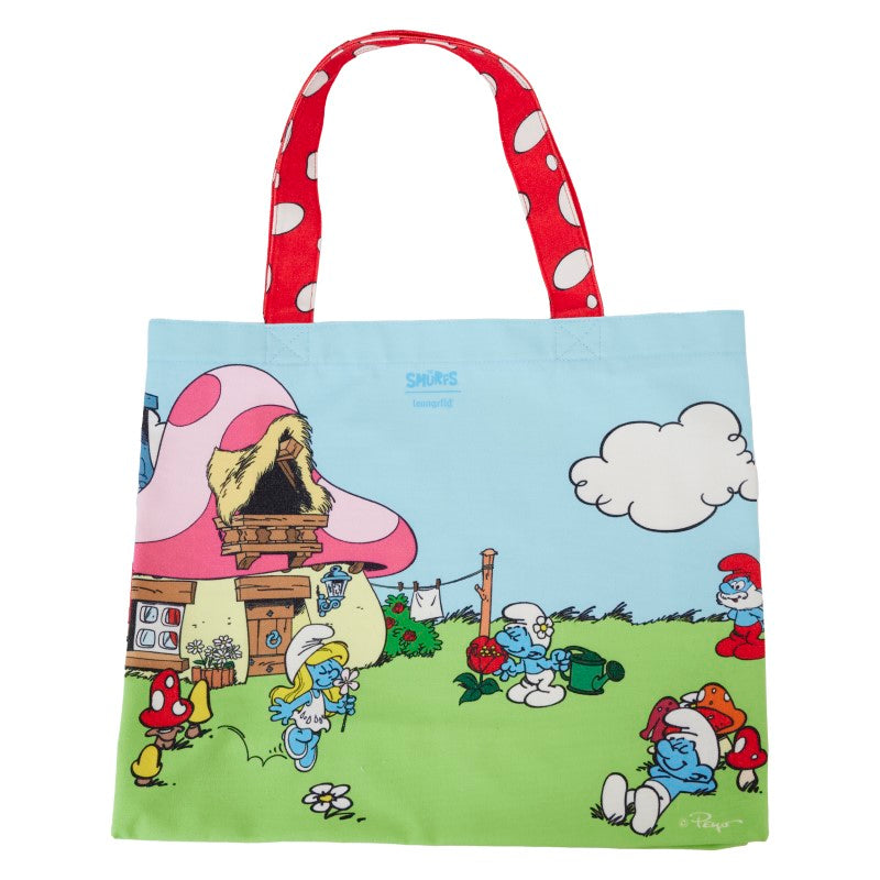 The Smurfs Loungefly Tote Bag - Village Life