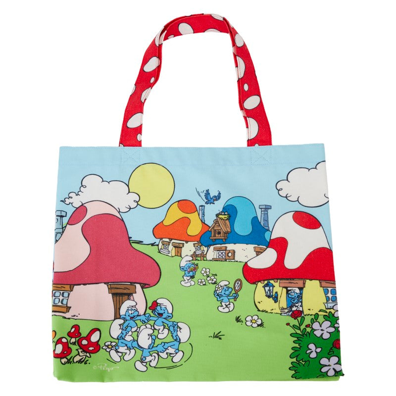 The Smurfs Loungefly Tote Bag - Village Life