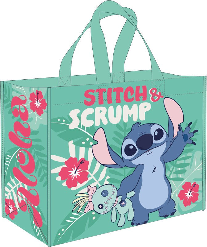 Disney Tote Bag PP 45x40x20cm - Stitch Aloha Flower