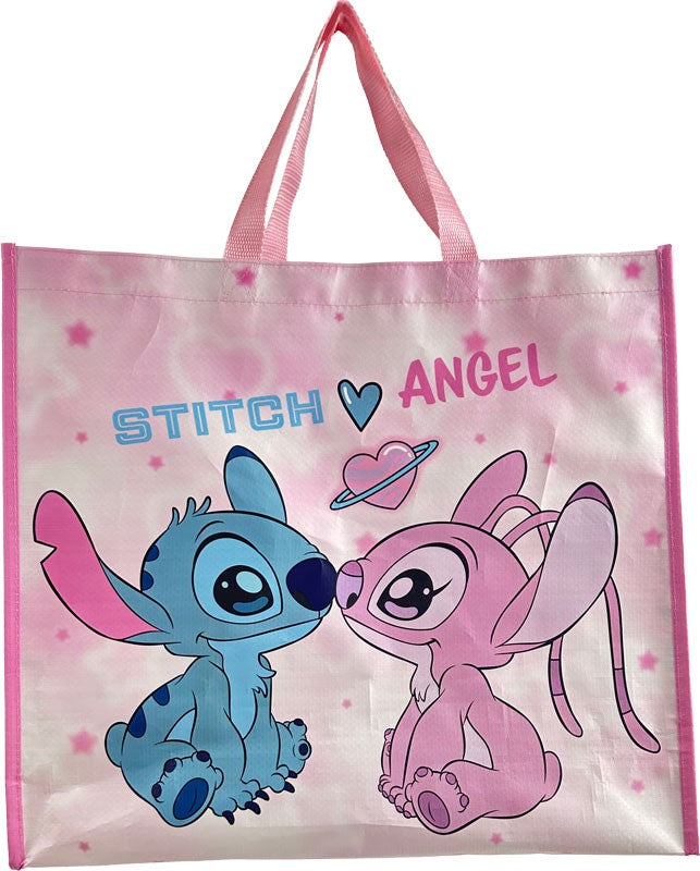 Disney Tote Bag PP 45x40x20cm - Stitch & Angel