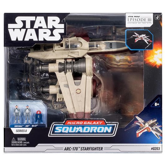 Star Wars Micro Galaxy Squadron Deluxe Vehicle & Figure Arc 170 S8 20cm