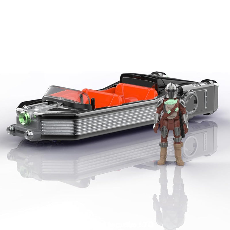 Star Wars Micro Galaxy Squadron Vehicle Mandalorian & Grogu 13cm 7.5cm