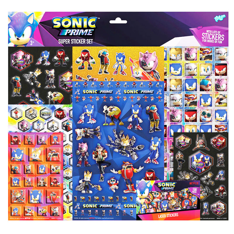 Sonic Prime Sticker Super Set