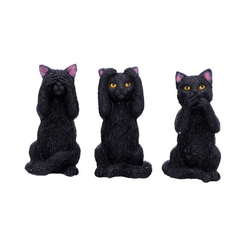 Three Wise Felines 8,5Cm