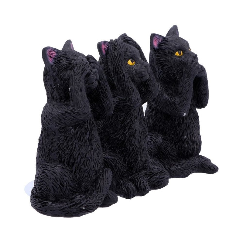 Three Wise Felines 8,5Cm