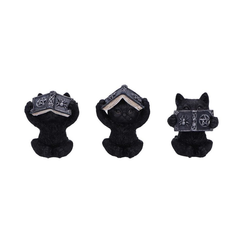 Three Wise Spell Cats 8,5Cm