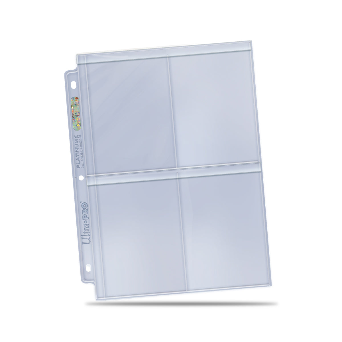 Ultra Pro Transparent Page for Toploaders - 4 Pockets (100pcs)