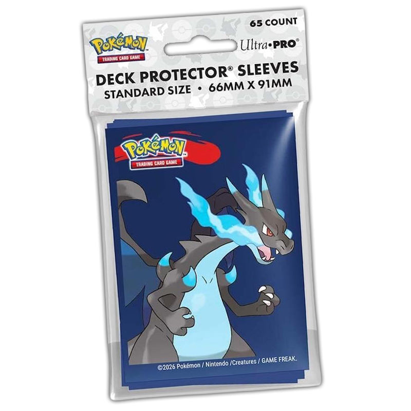 Pokemon Ultra Pro Deck Protector Sleeves Mega Charizard X Pack of 65pcs