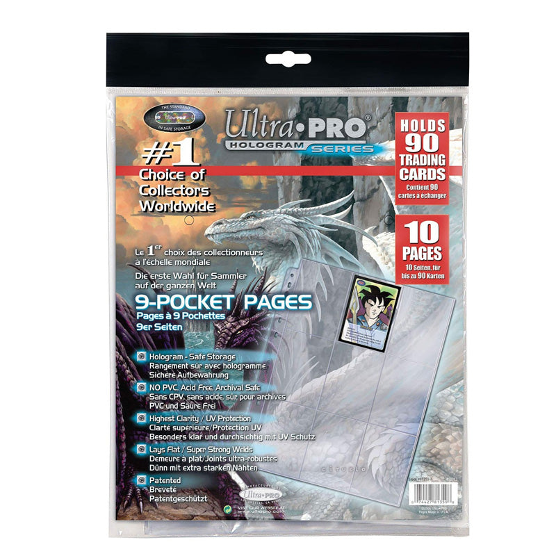 Ultra Pro 9-Pocket Pages Platinum Series Pack of 10pcs