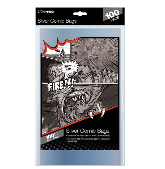 Ultra Pro Comics Bags Silver - Pack of 100