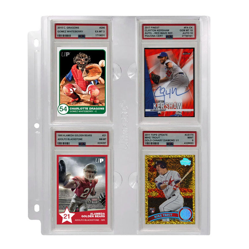 Ultra Pro Page for PSA Graded Cards - Transparent 3-Ring