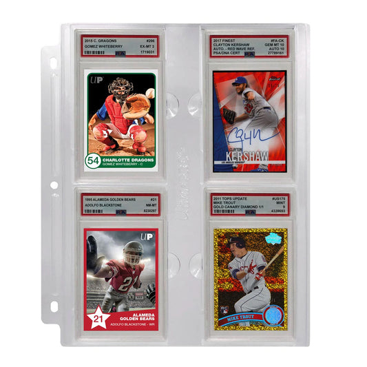 Ultra Pro Page for PSA Graded Cards - Transparent 3-Ring
