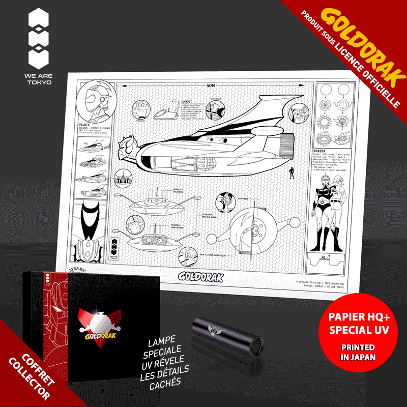 Goldorak (Grendizer) - UV Art Print Spazer A3
