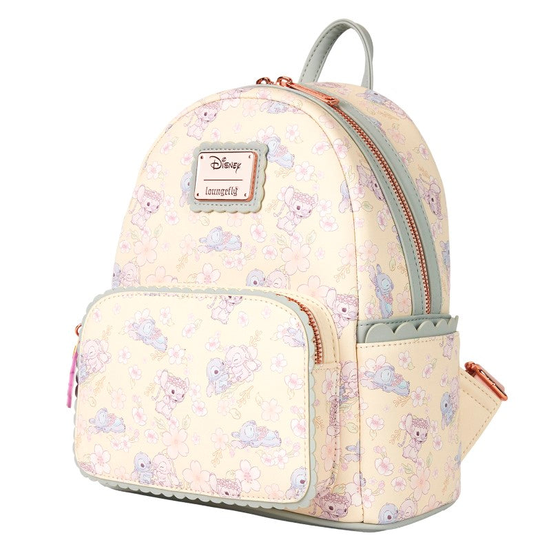 Disney Loungefly Mini Backpack - Cute Stitch Cherry Blossom