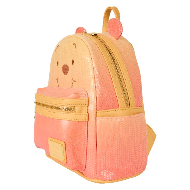 Disney Loungefly Mini Backpack - Winnie the Pooh Sequin Glitter