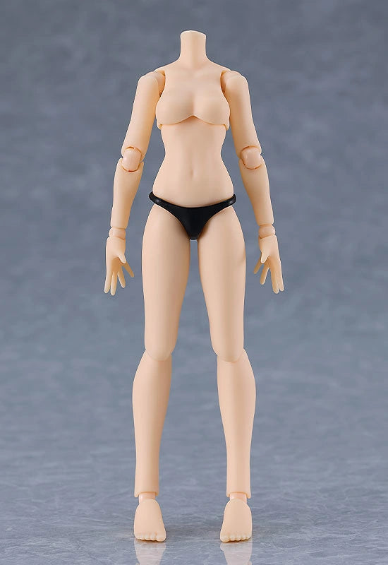 figma weiblicher Körper (Mika) mit Minirock, chinesisches Kleid-Outfit (schwarz)