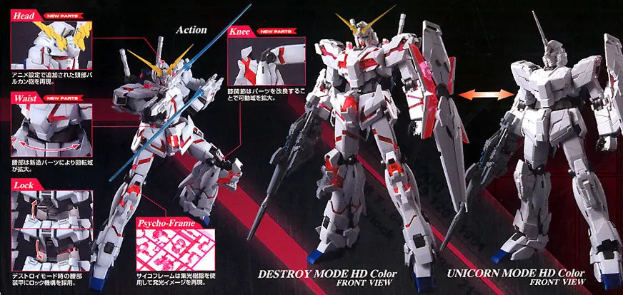 1/100 MG Unicorn Gundam HD Color + MS Cage