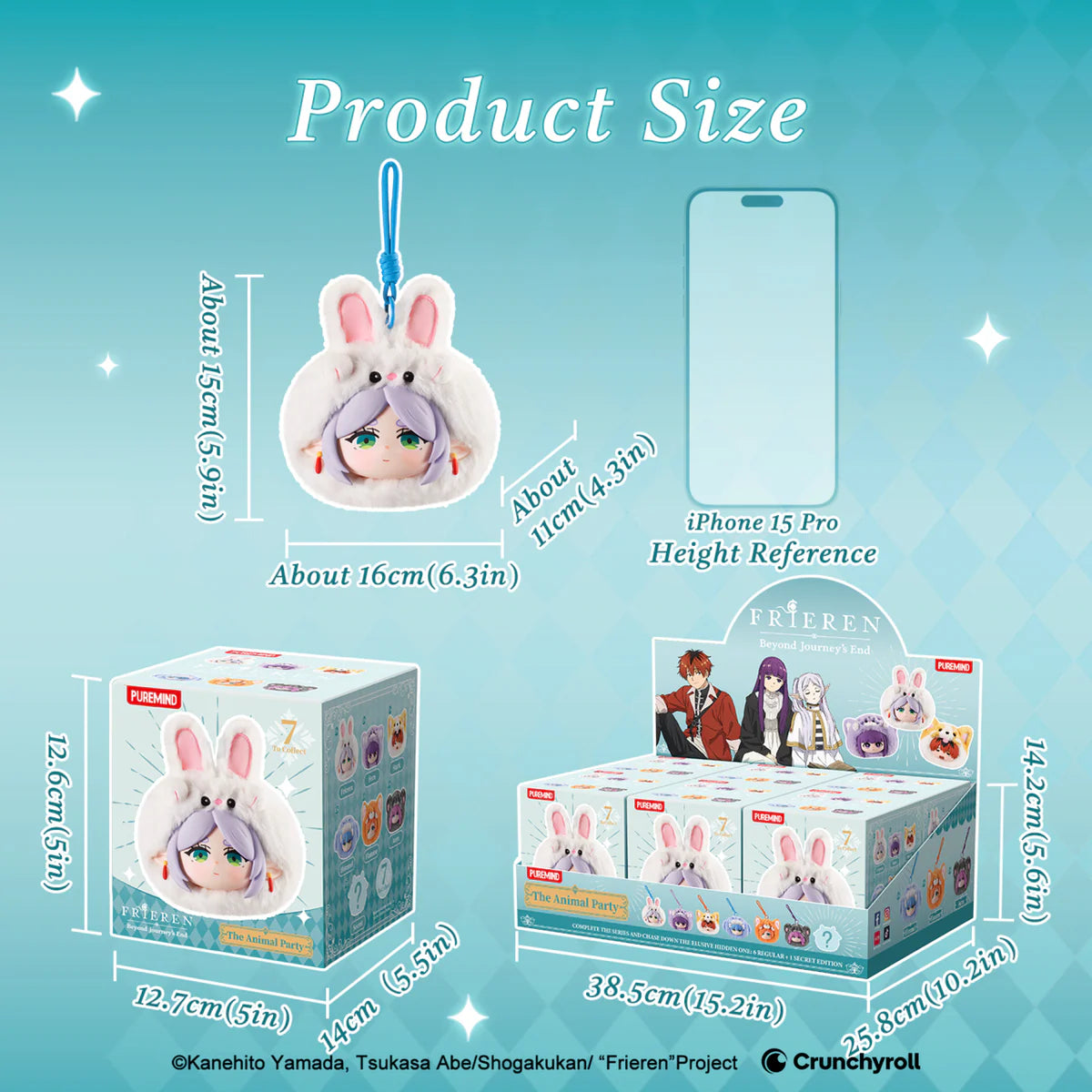 Frieren Puremind The Animal Party Vinyl Plush Blind Box : 1 Blind Box