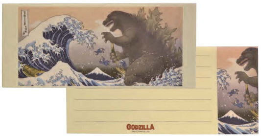 Godzilla: Letter Paper Thirty-six Views of Mount Fuji & Giant Monster