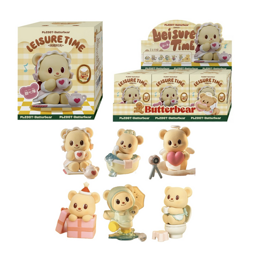 LEISURE TIME - DISPLAY OF 6 SOFT TOYS 10CM - MYSTERY BOX