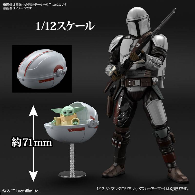 Star Wars Plastic Model: The Mandalorian - Grogu 1/4 [Bandai Spirits]