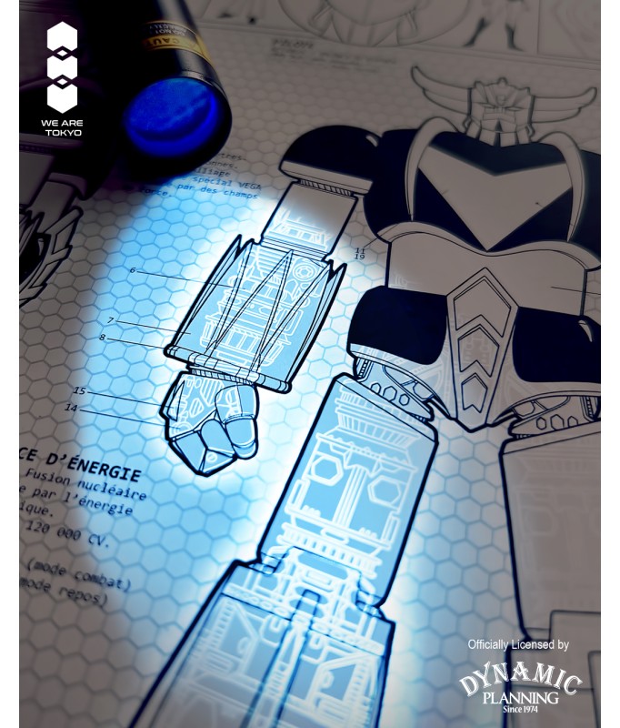 Grendizer Robot - "Print UV" - A3 Grendizer