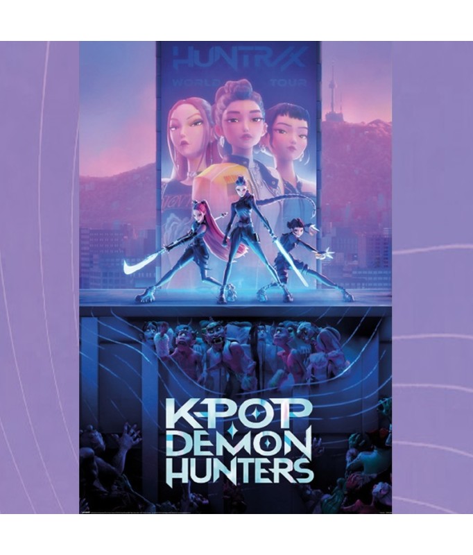 Poster - Rolled and shrink-wrapped - KPop Demon Hunters - Huntrix Key Art