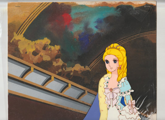 Original The Rose of Versaille Anime Cel, with background