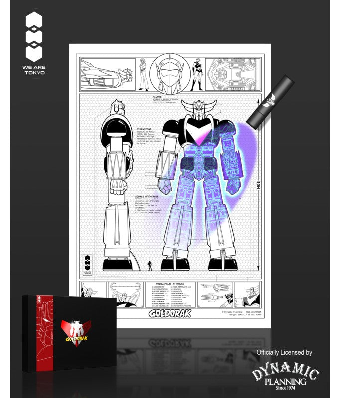 Grendizer Robot - "Print UV" - A3 Grendizer