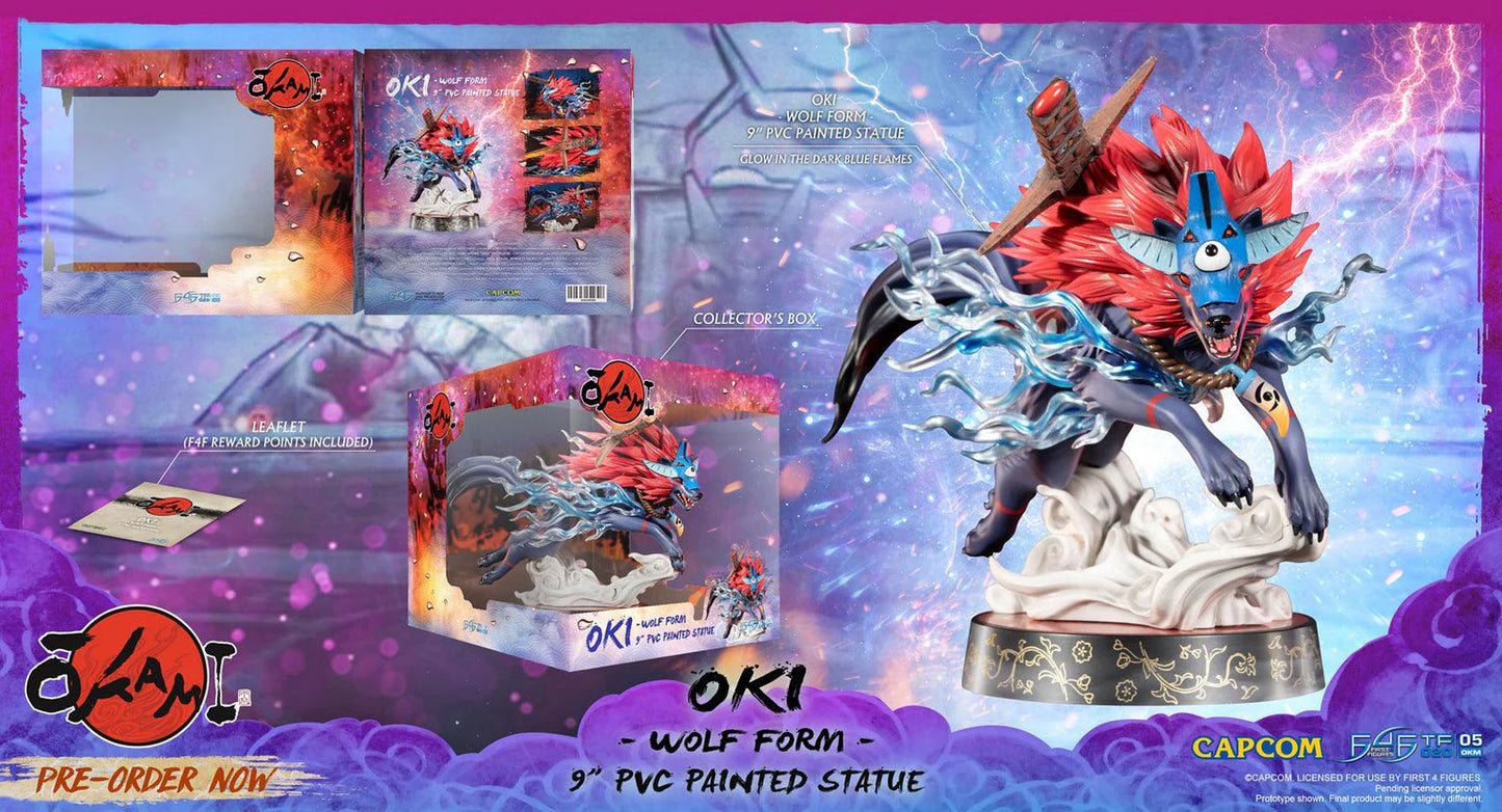 Okami Statue Oki Wolf 21cm