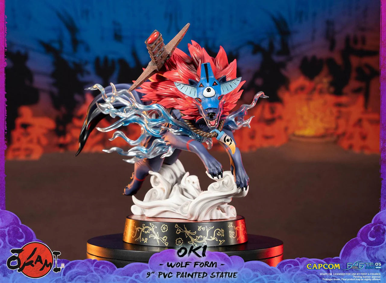 Okami Statue Oki Wolf 21cm
