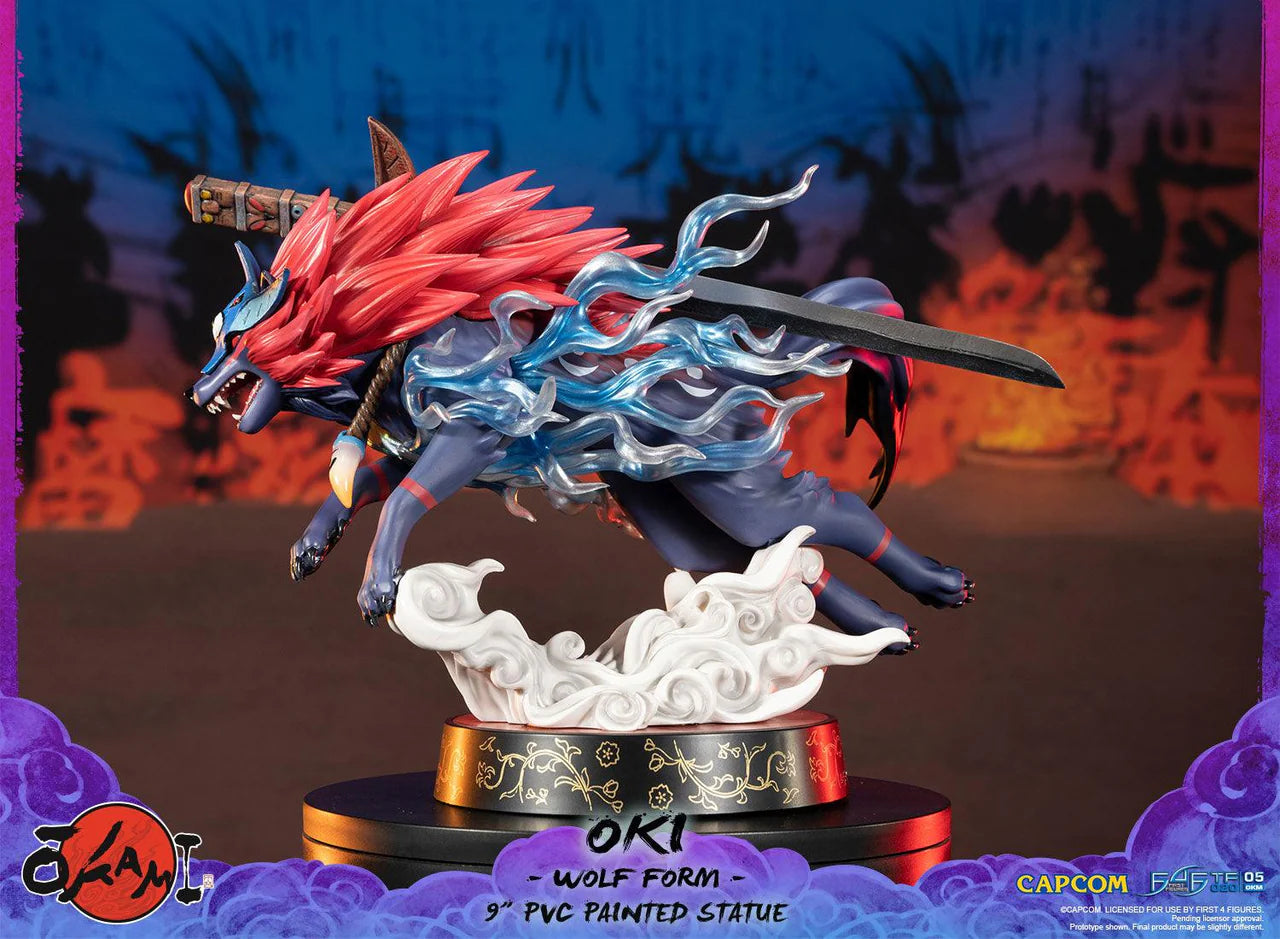 Okami Statue Oki Wolf 21cm