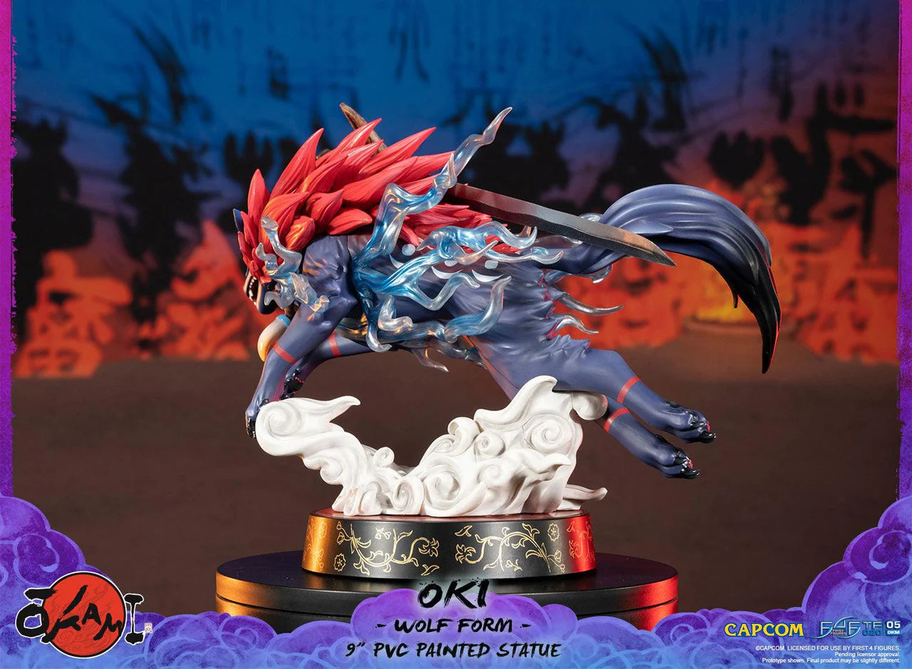 Okami Statue Oki Wolf 21cm