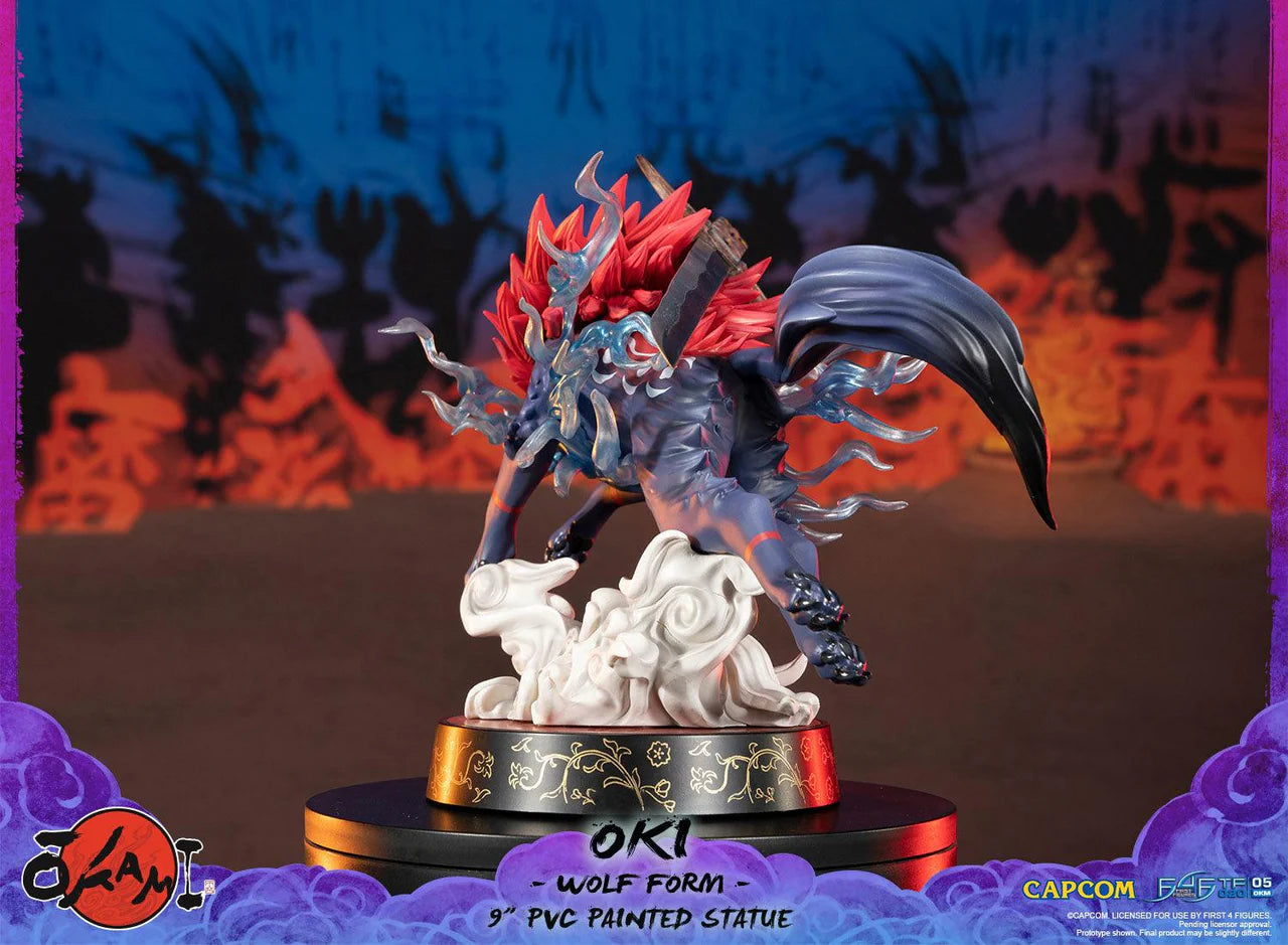 Okami Statue Oki Wolf 21cm