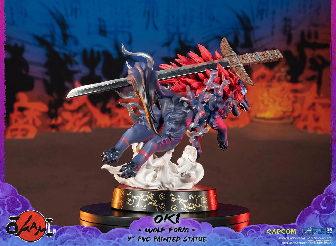 Okami Statue Oki Wolf 21cm