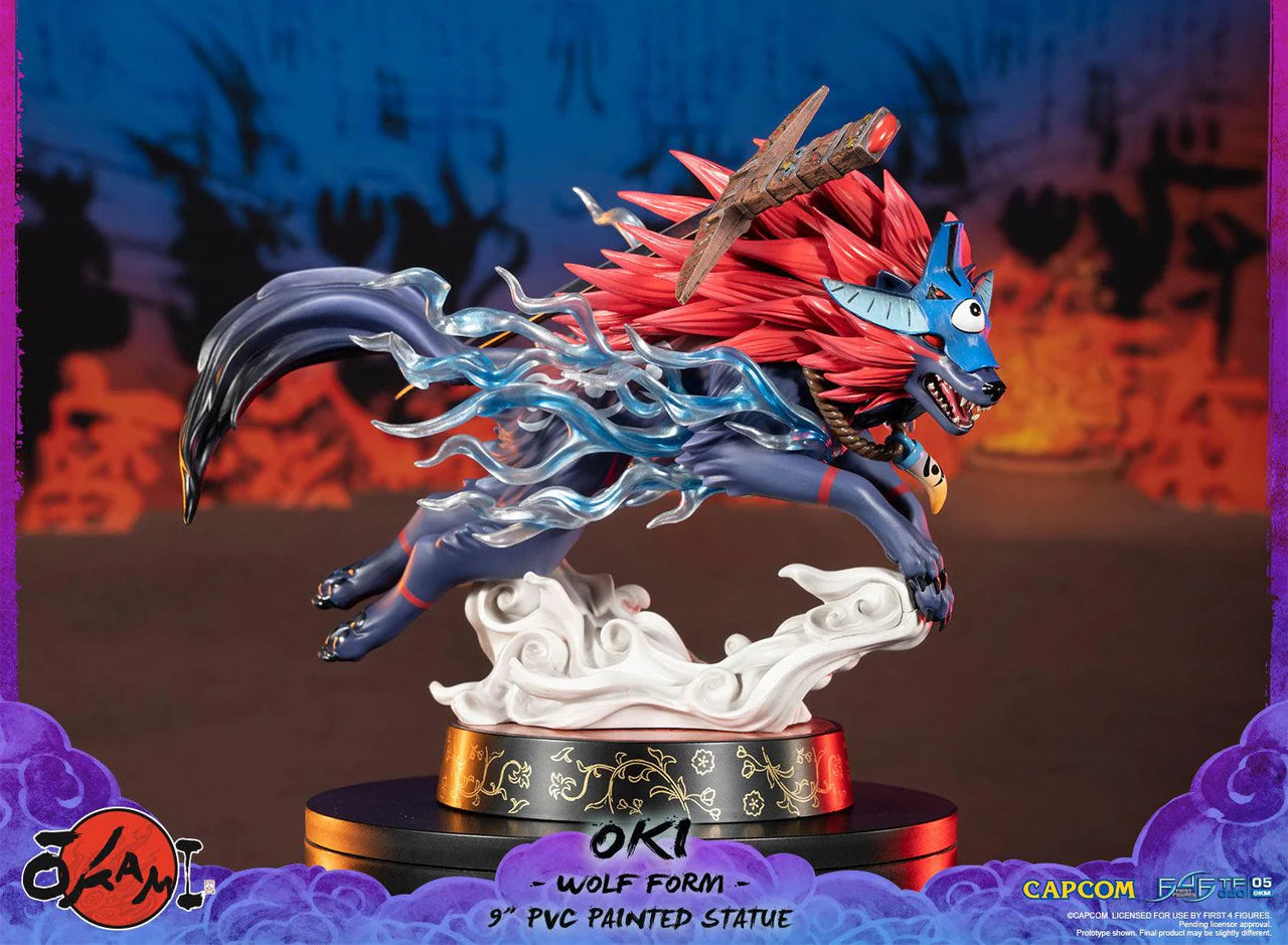 Okami Statue Oki Wolf 21cm