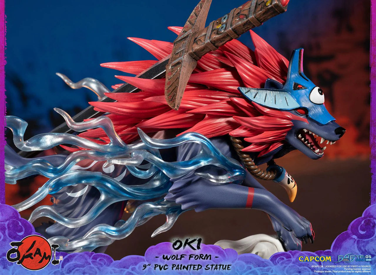 Okami Statue Oki Wolf 21cm