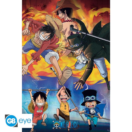 ONE PIECE - Poster Maxi 91,5x61 - Ace Sabo Ruffy