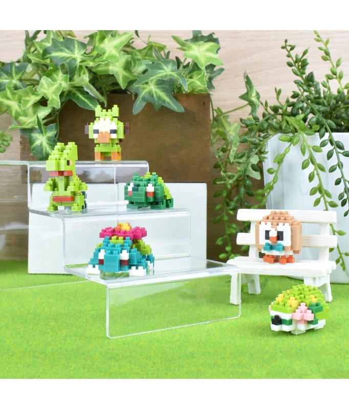 Kawada NBMC_21 Nanoblock Mini Pokemon Grass Type. 1 blind box